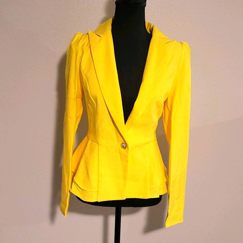 Yellow Blazer NWOT